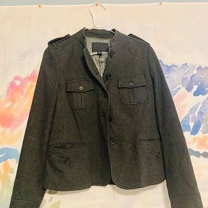 Banana Republic size 8 Charcoal Wool blend coat